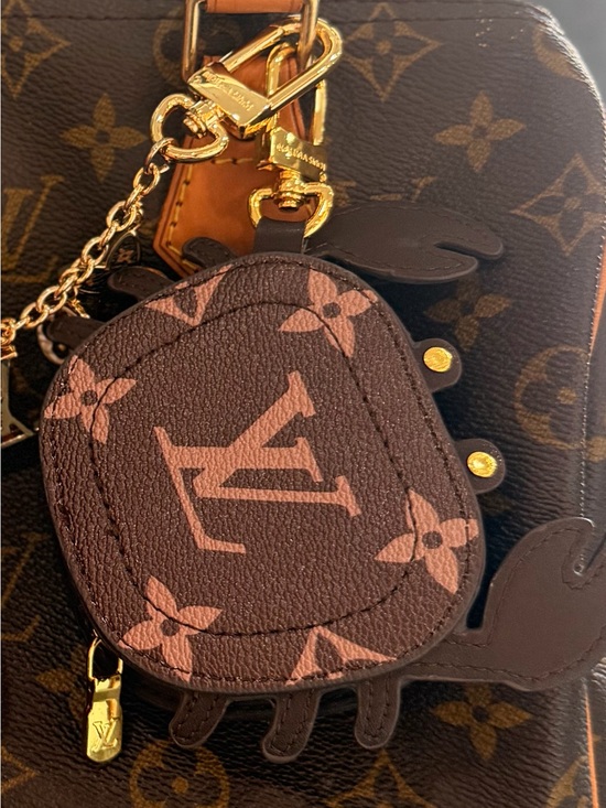 Louis Vuitton Handbags - LV Brown & Tan Monogram Charm Key Pouch
